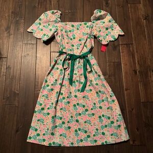 Vintage NWT The Lilly Lilly Pulitzer RARE Floral Preppy Midi Dress 16
